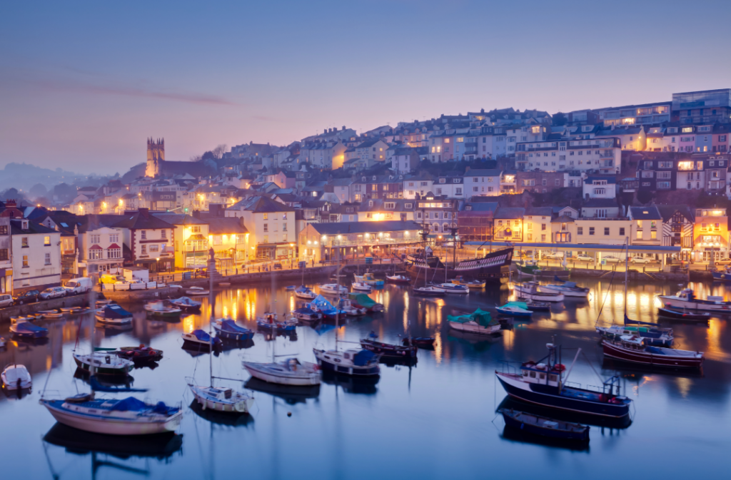 Harbour View Guest House Brixham | brixham photography Brixhman harbour at night